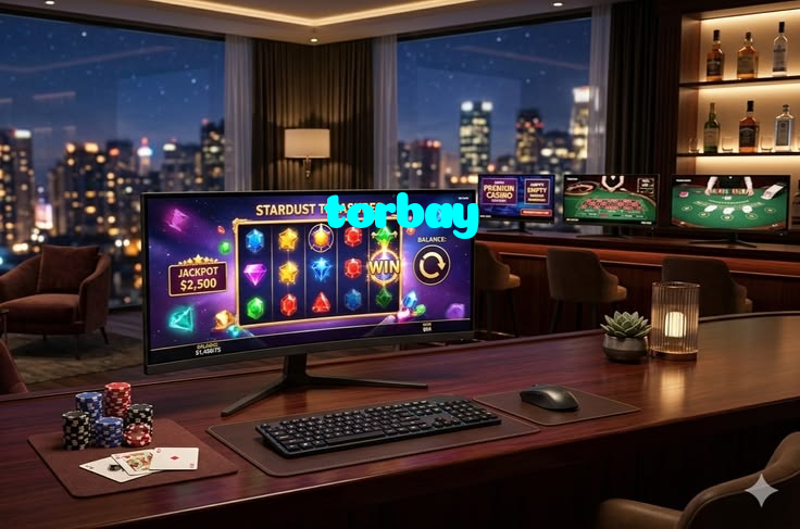 torbay casino presented on mobile device in Pakistan with slots and live games